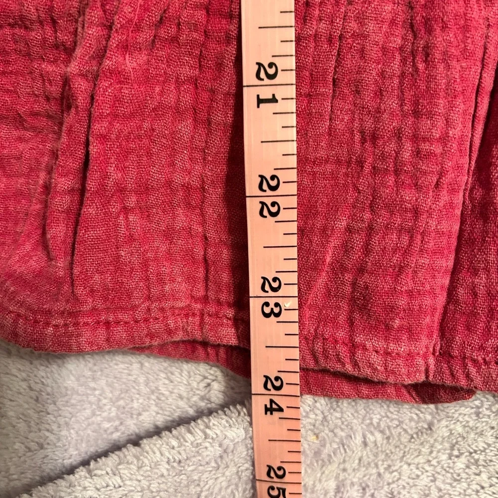 Ott Magenta Ruffle Hem Top - Picture 9 of 11